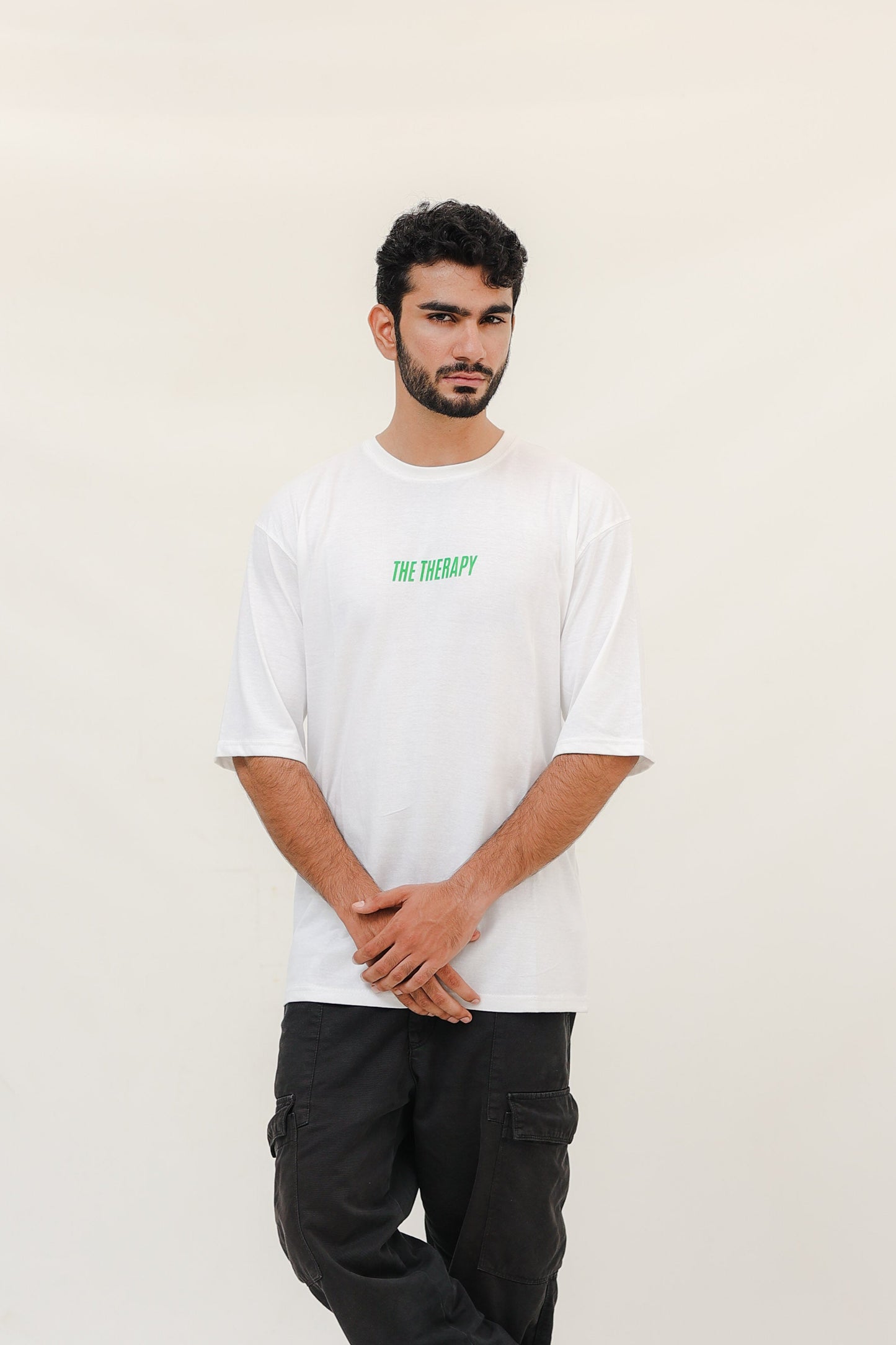 Vibe Reset Tee – White Oversized Unisex T-Shirt